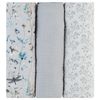 cumpără Accesoriu pentru înfășat Kikka Boo 31103010112 Pelinci de muselina Dreamy Fields Grey, 100x100 cm, 3 buc. în Chișinău 