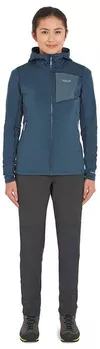 купить Одежда для спорта Rab Jacheta dame Superflux Hoody Tempest Blue 12 (QFG-14-TMB-12) в Кишинёве 