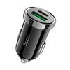 cumpără Incarcator de retea Hoco Z44 Leading PD20W+QC3.0 car charger, Output 1xType-C & 1xUSB, black 757241 în Chișinău 