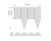 купить Декор для сада Hydro S Gard decorativ plastic, H=125mm, L=2.52m, antracit (0640393) в Кишинёве 