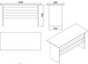 cumpără Masă de birou Trendy VO1-OB 140x73x60cm în Chișinău 