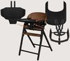 купить Стульчик для кормления Lionelo Celia 3in1 Black Wood в Кишинёве 