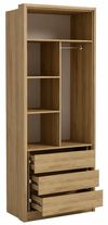 cumpără Dulap MatroLuxe 024436 Aura №4 (Oak Craft Gold) în Chișinău 