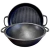 купить Казан Maysternya Ceaun din fonta Uzbec WOK 15L cu capac-grill (V15CPWOK-CGR) в Кишинёве 