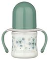 "Baby-Nova" Силиконовая бутылочка с широким горлышком и ручками, 150 мл, от 0 до 24 месяцев, медленный поток, без BPA, с дополнительной соской,