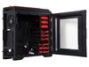 купить Case Middletower Deepcool KENDOMEN RD ATX Black no PSU, Side Tempered glass, 1xUSB3.0/2xUSB2.0/AudioHD x 1/Mic x 1, Pre-installed: Rear: 1x120mm fan; Front: 2x120mm RED LED fan; Top: 2x120mm fan (carcasa/корпус) в Кишинёве 