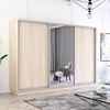 купить Шкаф Mobildor-Lux Раздвижные двери Fox из зеркала и ДСП (290x60x210H см) Антрацит в Кишинёве 