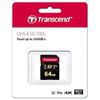 .64GB  SDXC Card (Class 10) UHS-II, U3, Transcend "TS64GSDC700S" Ultra High Speed (R/W:285/180MB/s) 