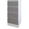 купить Комод Smartex (16001) Т1 40cm Alb+Grafit в Кишинёве 