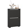 cumpără Raft pentru încălțăminte Mobildor-Lux Leo Slim 50x16x86H cm Anthracite în Chișinău 