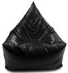 купить Кресло-мешок BeanBag BM5808, Пирамида, XL, глянцевая экокожа MAX, черный в Кишинёве 