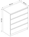 купить Комод Trendy Gunes-4279, 80x46x92cm (GTR003925) в Кишинёве 