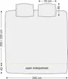 cumpără Lenjerie de pat Beddinghouse 330776 Bernou 240x200/220 Blue în Chișinău 