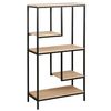 купить Офисный стеллаж Deco Aries 63.5x30.5x122H Oak/Black в Кишинёве 