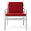 купить Кресло с подушками Nardi ARIA BIANCO cherry 40330.00.065.065 (Кресло с подушками для сада и терас) в Кишинёве 