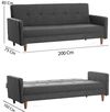 купить Диван Trendy Hiko Gri inchis (3 locuri) в Кишинёве 