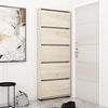купить Полка для обуви Mobildor-Lux Leo Slim 100x16x203H cm Sonoma в Кишинёве 