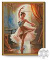 cumpără Tablou pe numere Art Gallery QB206535 Mozaic cu diamante patrate 40x50cm Balerina gratioasa în Chișinău 