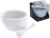 cumpără Container alimentare Excellent Houseware 42668 Ступка и пестик 330ml 11x10cm, фарфор în Chișinău 