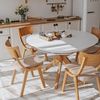 cumpără Masă Deco Nova Furnir Italian White+Wood Oak Leg în Chișinău 