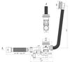 cumpără Sifon pentru cadă Aniplast EC255GSEU ANI Ø1 1/2"xØ50, click-clack în Chișinău 