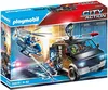 купить Конструктор Playmobil PM70575 Helicopter Pursuit with Runaway Van в Кишинёве 