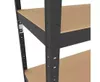 cumpără Raft de depozitare Nex Home Raft metalic Budget 900x600x300 mm, 4 rafturi MDF, antracit în Chișinău 
