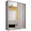 cumpără Dulap Mobildor-Lux Compact uși glisante Oglindă + PAL cu ornament grecesc (170x45x230H cm) Grey în Chișinău 