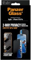 купить Стекло защитное для смартфона PanzerGlass iPhone 17 / iPhone 16 Pro / Ultra-Wide Fit w.Fastfit IN-A-BOX, Privacy (PG_PG66280) в Кишинёве 