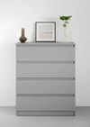 cumpără Comodă MebelStar NEO 4S 80x43x98 Grey (MBS-1079) în Chișinău 