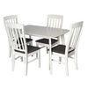 купить Комплект стол и стулья Evelin di Costacurta стол Cooper White + 4 стула Wenyi White/Grey в Кишинёве 