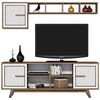 купить Стенка Trendy Ayla, Nuc, Alb 160x56x35cm в Кишинёве 