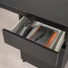 купить Офисный стол Ikea Malm 140x65 cm (Negru-maro) в Кишинёве 