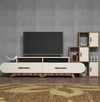 cumpără Comodă TV Trendy Flora S, Nuc, Crem 205x50x36cm în Chișinău 
