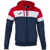 cumpără Îmbrăcăminte sport Joma Crew IV Hoodie Jacket Dark Navy-Red (S) 101537.336 în Chișinău 