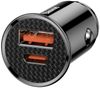 cumpără Încărcător pentru automobil Baseus CCALL-YS01 1*USB-A+1*Type-C 30W, Black în Chișinău 