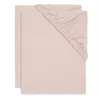 cumpără Lenjerie de pat pentru copii Jollein 2511-507-67069 Cearsaf cu elastic Jersey Wild Rose, 120x60cm, 2buc în Chișinău 