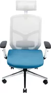 cumpără Fotoliu de birou CUSTÓ Nitra, gri - albastru în Chișinău 