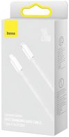 купить Кабель для моб. устройства Baseus CALD000002 Type-C to Lightning 20W 1m, Dynamic Series, White в Кишинёве 