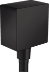FixFit Шланговое подсоединение Square с клапаном обратного тока, матовый черный