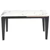 купить Стол Halmar FELIX, marmura alba/negru (92700532) в Кишинёве 