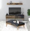 купить Стенка Trendy Valensiya-140, орех антрацит (комплект мебели для гостиной) (GTR001249) в Кишинёве 