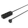 купить Фильтр электрический Hama 223012 3-Way Power Strip Touch Protect 1.4m black в Кишинёве 