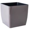 cumpără Ghiveci pentru flori Aleana 115083 Cvadro 16x16x15.5 cm, cappuccino în Chișinău 
