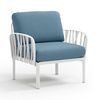 купить Кресло с подушками для сада и терас Nardi KOMODO POLTRONA BIANCO-adriatic Sunbrella 40371.00.142 в Кишинёве 