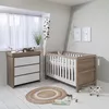 Pătuc din lemn 3 în 1 Tutti Bambini Modena White/Oak 