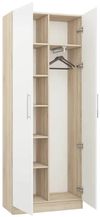cumpără Dulap Mobildor-Lux Dulap haine combinat Practik (80x40x210H cm) Sonoma/White în Chișinău 
