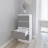 купить Комод Smartex (16012) Т1 50cm Alb+Grafit в Кишинёве 
