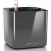 купить Цветочный горшок Lechuza Cube Glossy 16, Charcoal в Кишинёве 