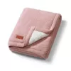 купить Детское постельное белье BabyOno 1659/01 Patura de bumbac cu captuseala din fleece Pink в Кишинёве 